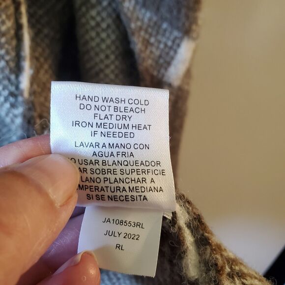 Joseph A Long Open Cardigan Sweater Women's Size Small Pockets Soft Relaxed Fit - Picture 9 of 10